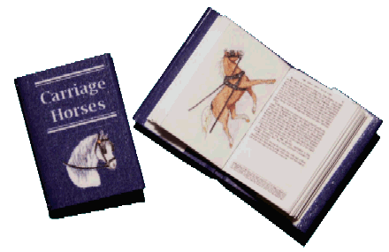 Book for the dolls house - Carriage Horse book