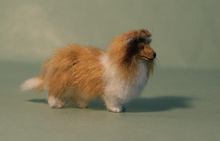 24th scale sheltie for the dolls house