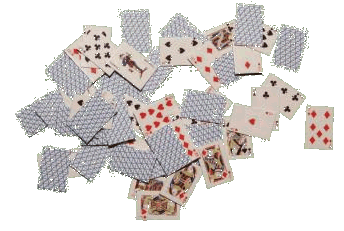 Playing cards for the dolls house