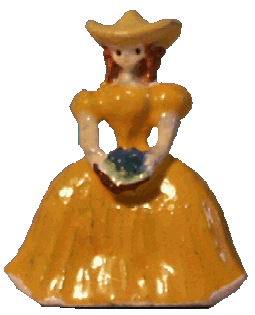 Ornament of a lady for the dolls house