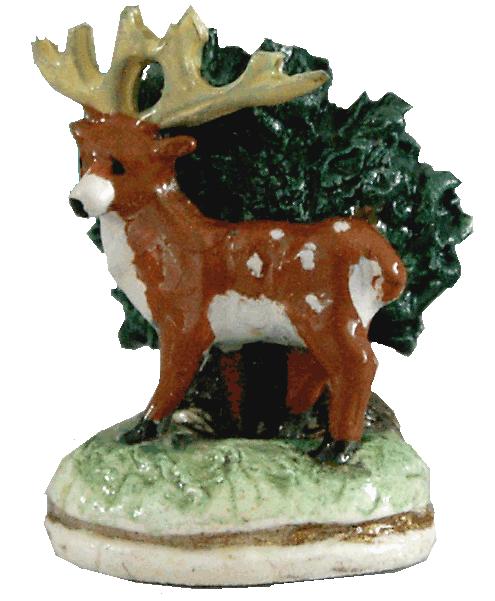 Stag flatback ornament for the dolls house