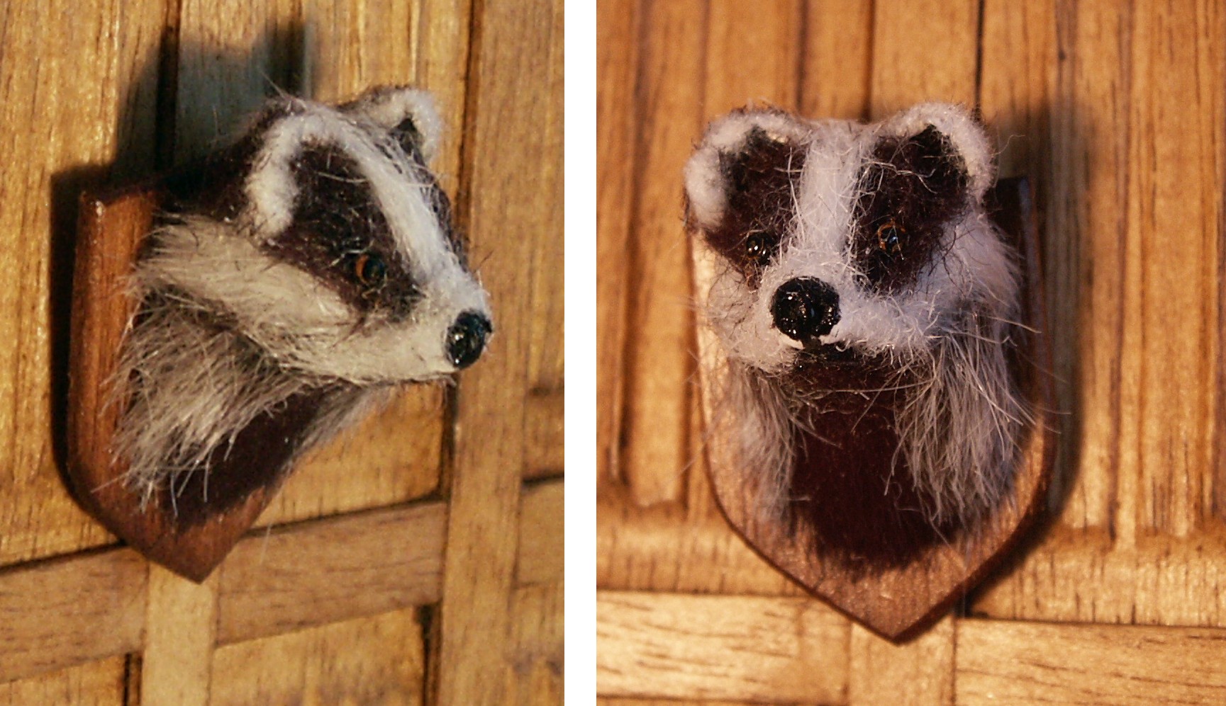 Badger head for the dolls house