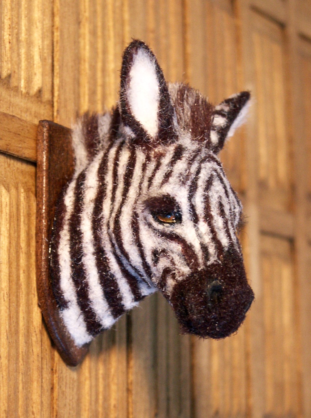 Zebra head for the dolls house